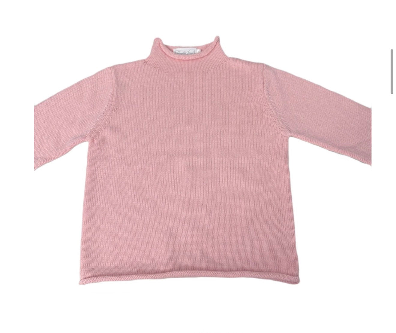 Rollneck Sweater- Light Pink *Preorder