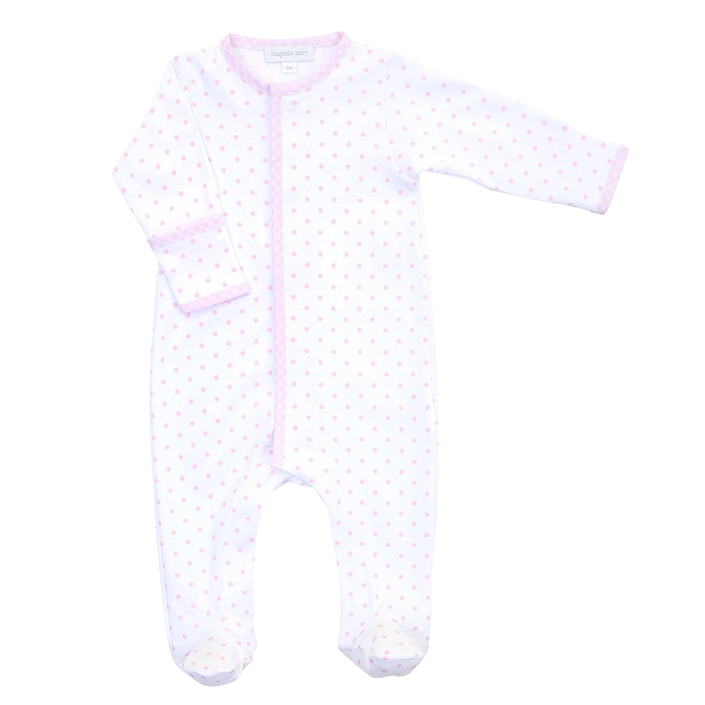 Magnolia Baby Pink Dot Footie