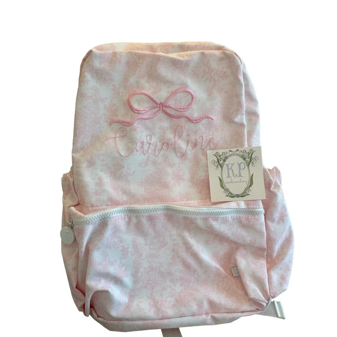 TRVL Backpacker- Bunny Pink Toile