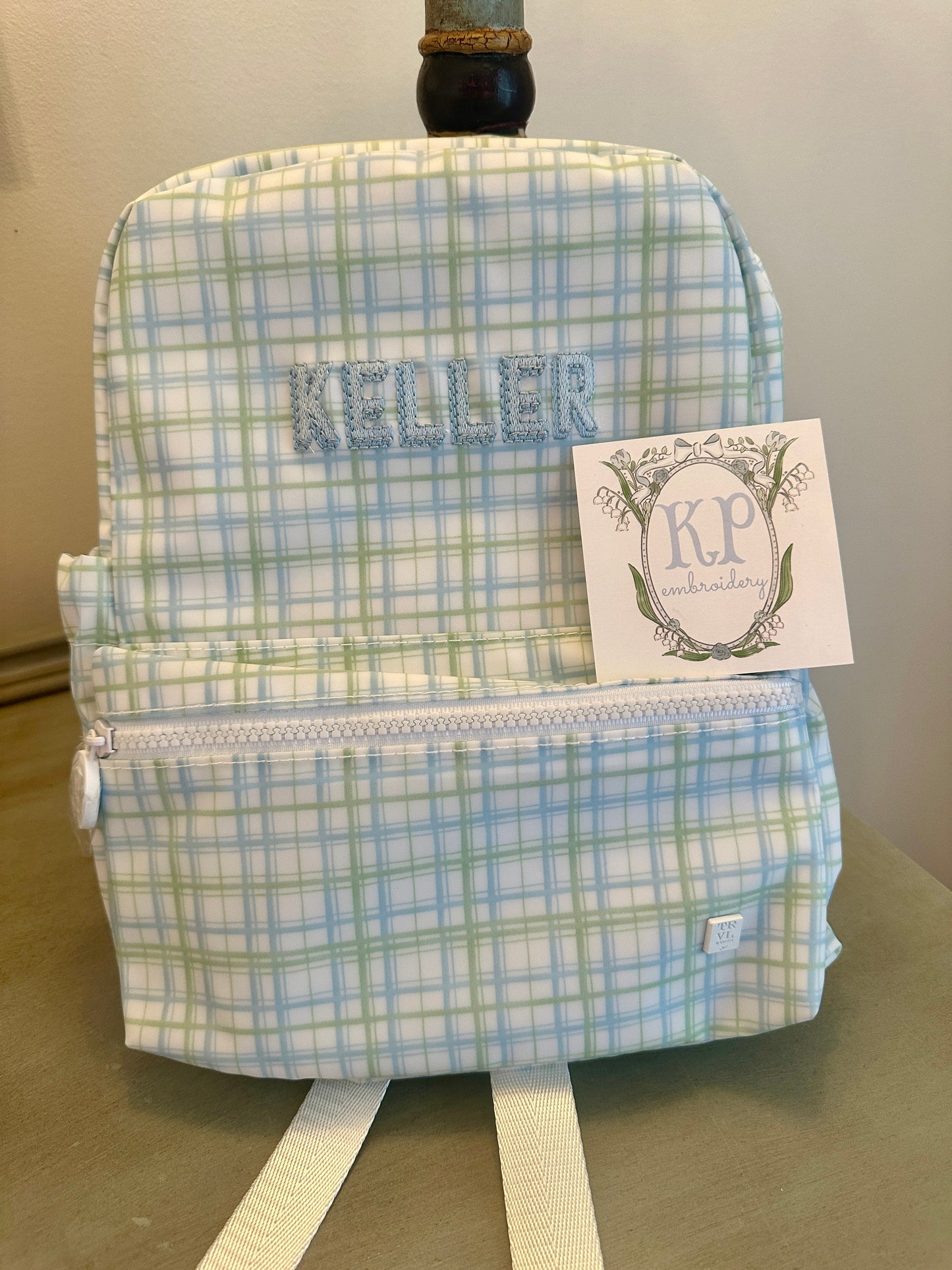 TRVL Backpacker- Classic Plaid Green