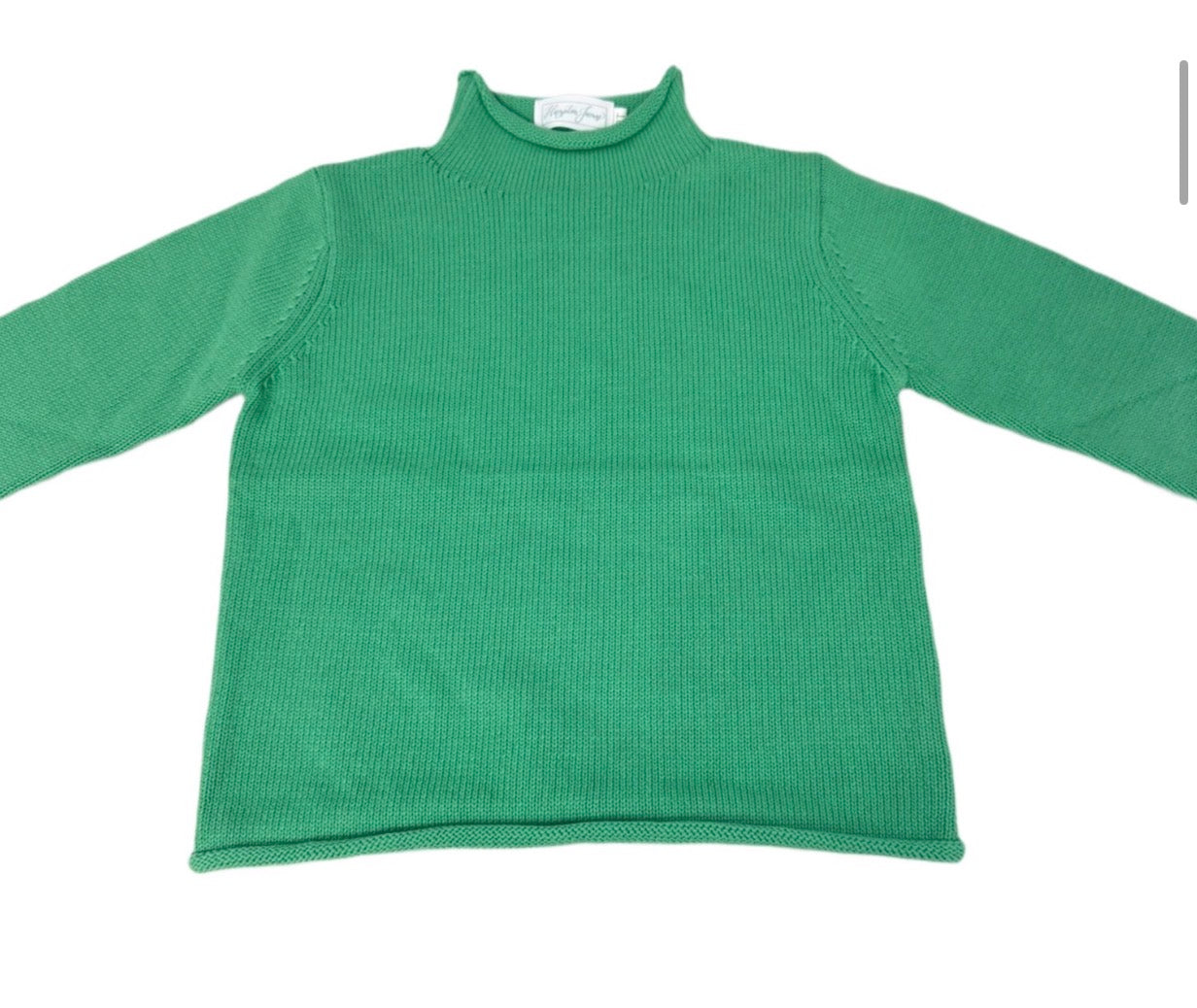 Rollneck Sweater- Kelly Green *Preorder
