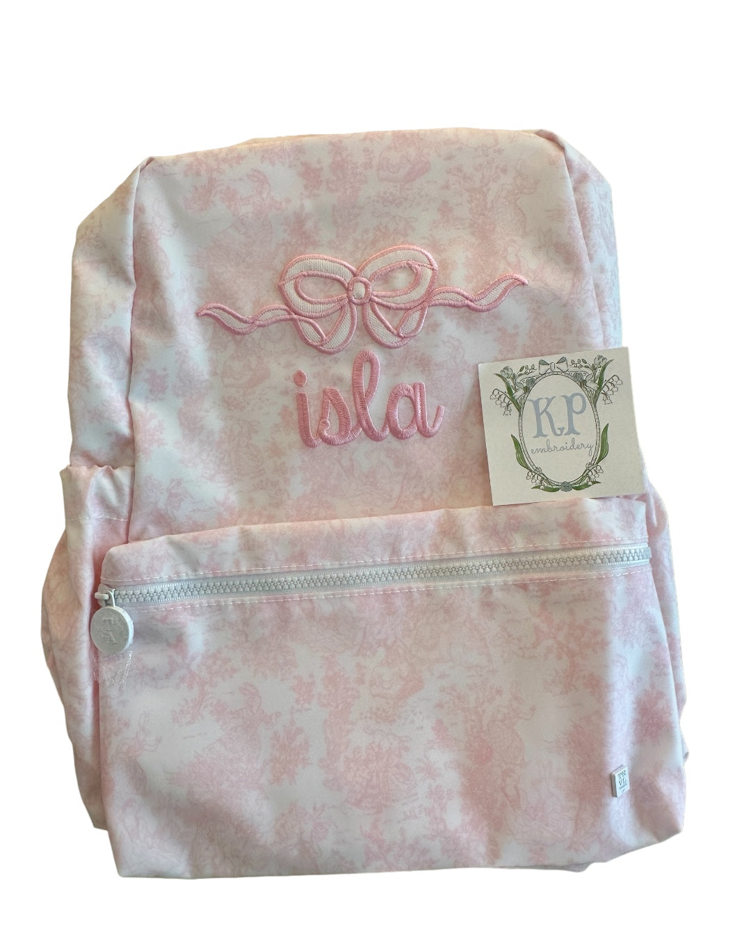 TRVL Backpacker- Bunny Pink Toile