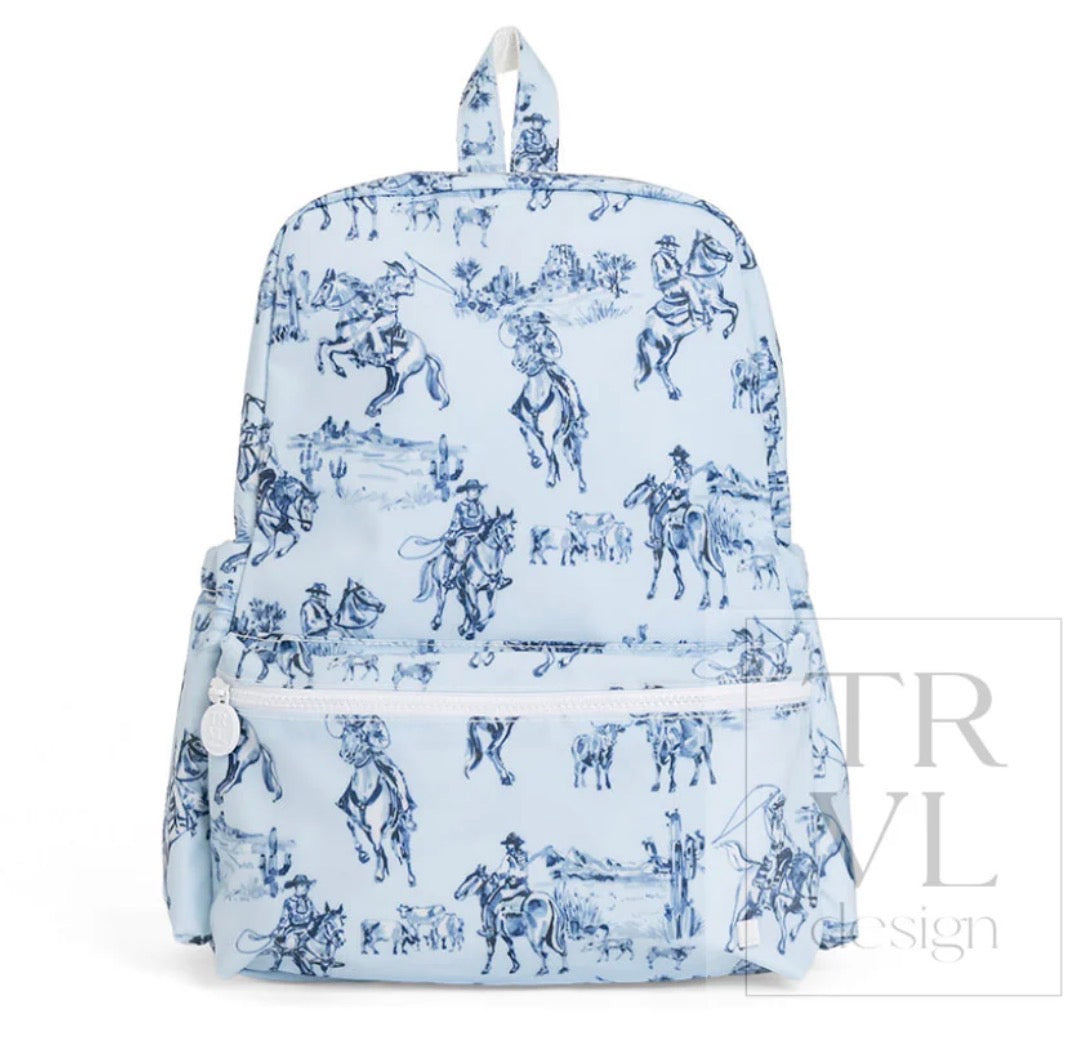 TRVL Backpacker- Cowboy Toile