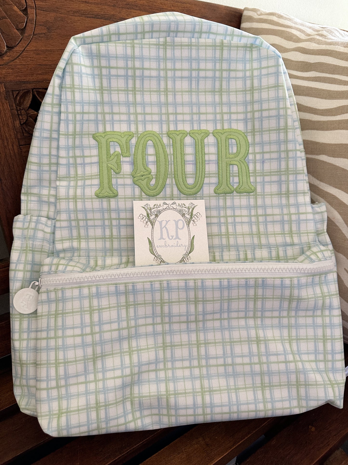 TRVL Backpacker- Classic Plaid Green