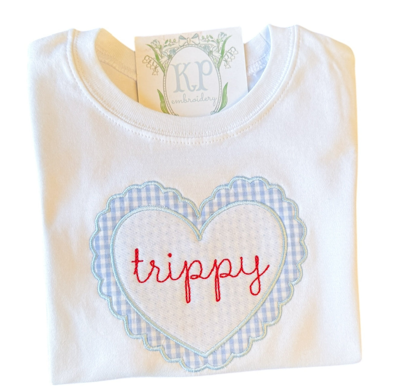 Unisex Appliqué Heart Tshirt (choose fabrics, specify gender!)