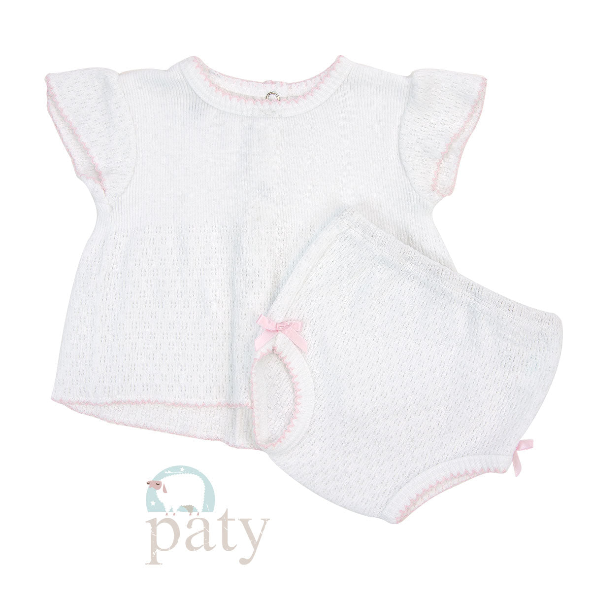 PREORDER Paty Flutter Sleeve Diaper Set #131