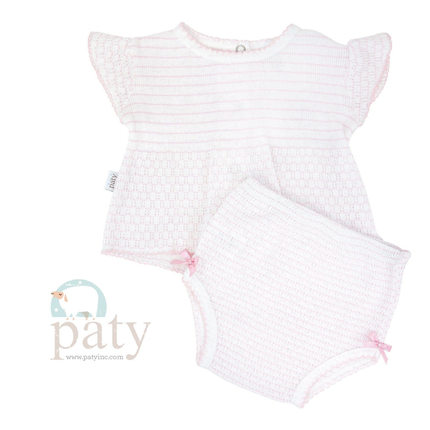 Paty pinstripe short sleeve set