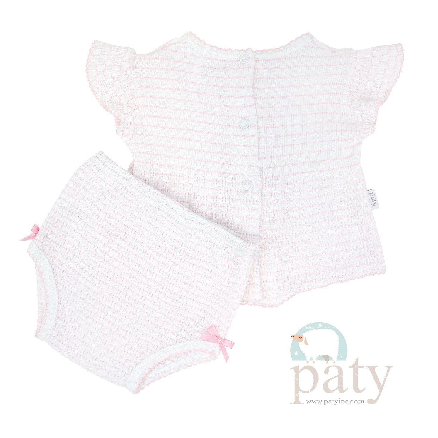 Paty pinstripe short sleeve set