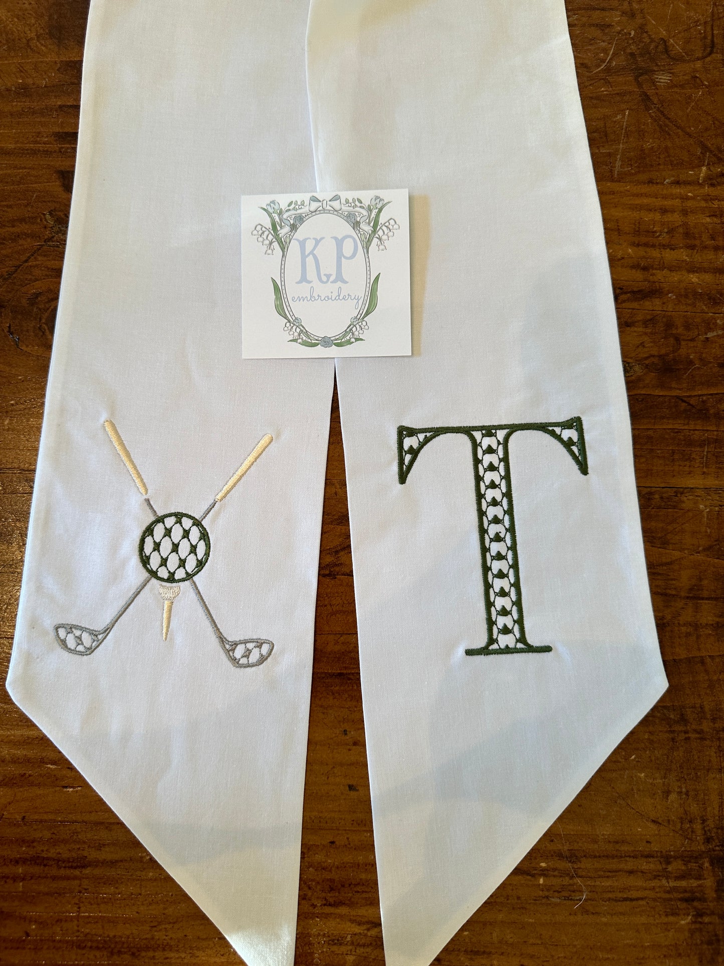 Golf Wreath Sash