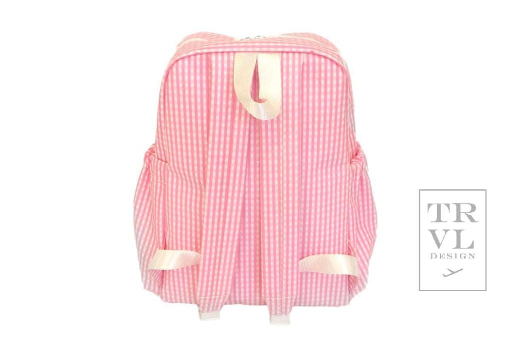 TRVL Backpacker- Pink Gingham