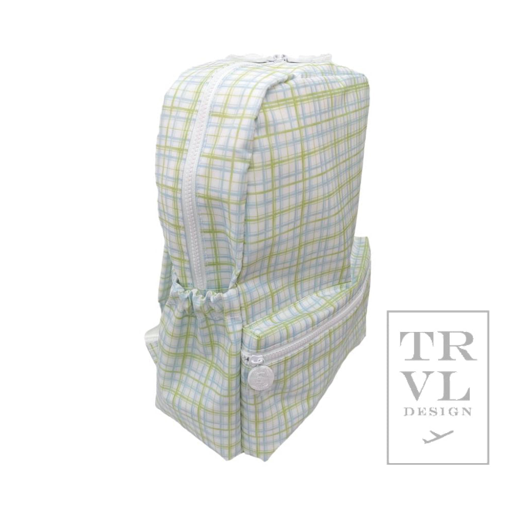 TRVL Backpacker- Classic Plaid Green