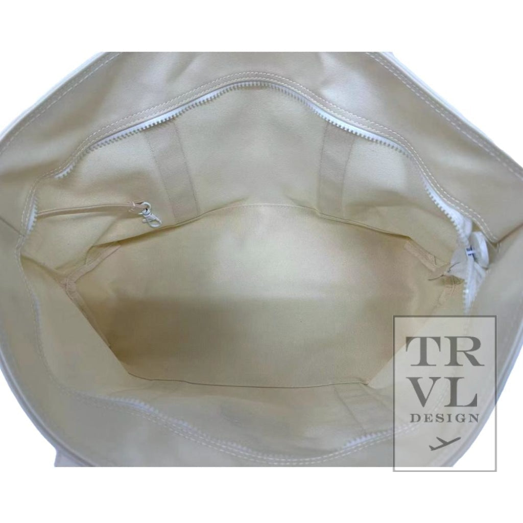 TRVL Medium Tote- Midi Coated Natural- **backordered