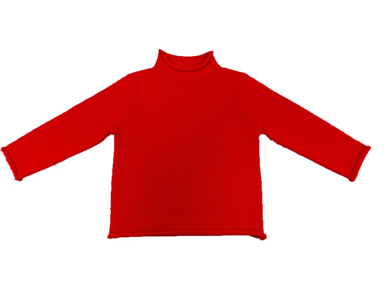 Rollneck Sweater- Red *Preorder