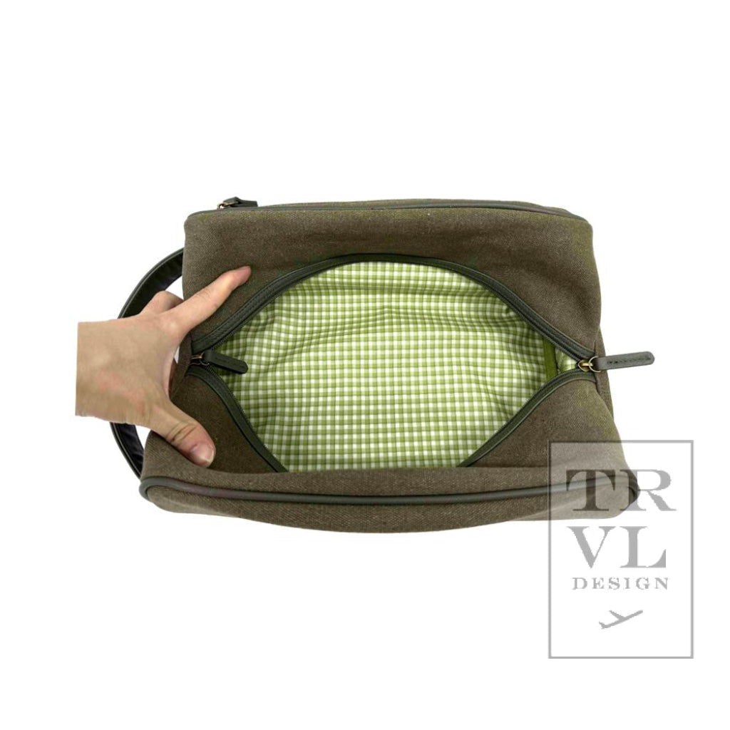 TRVL Men’s Shoe Bag- Coated Canvas Cactus