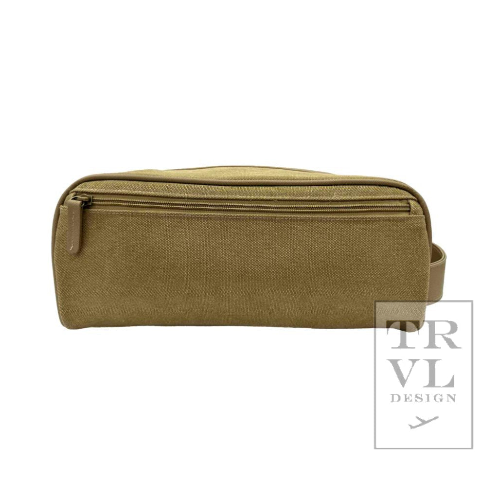 TRVL Men’s Shoe Bag- Coated Canvas Hay