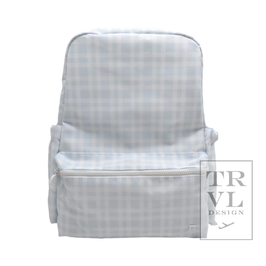 TRVL Backpacker- Pimlico Plaid Blue