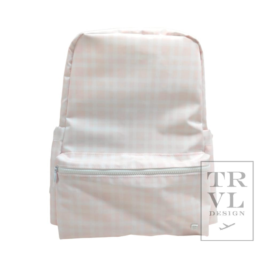 TRVL Backpacker- Pimlico Plaid Pink