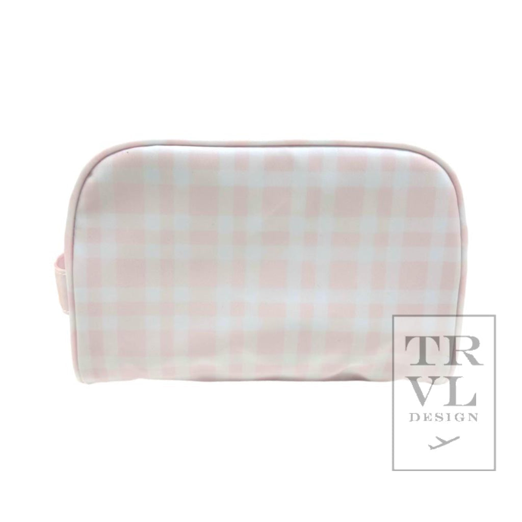 TRVL Toiletry Bag- Pimlico Plaid Pink