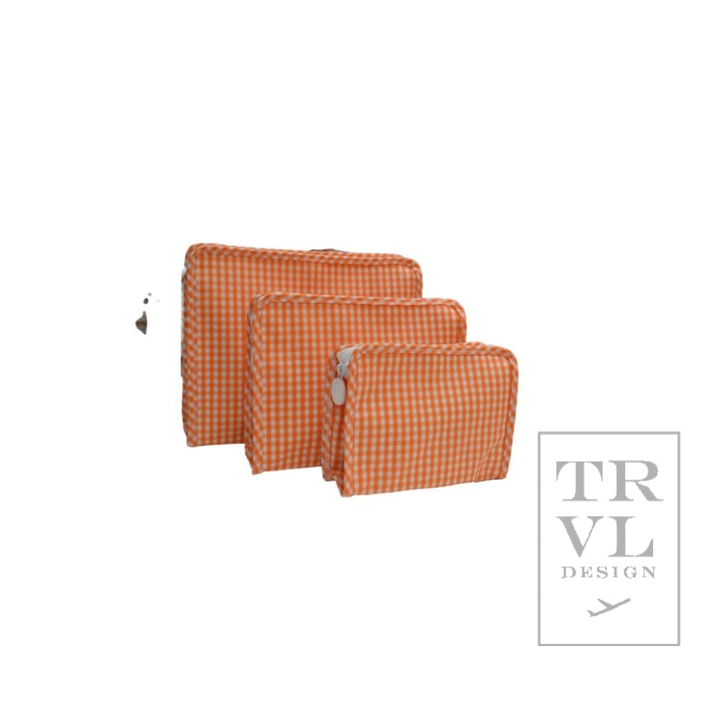 TRVL Roadie- Orange Gingham