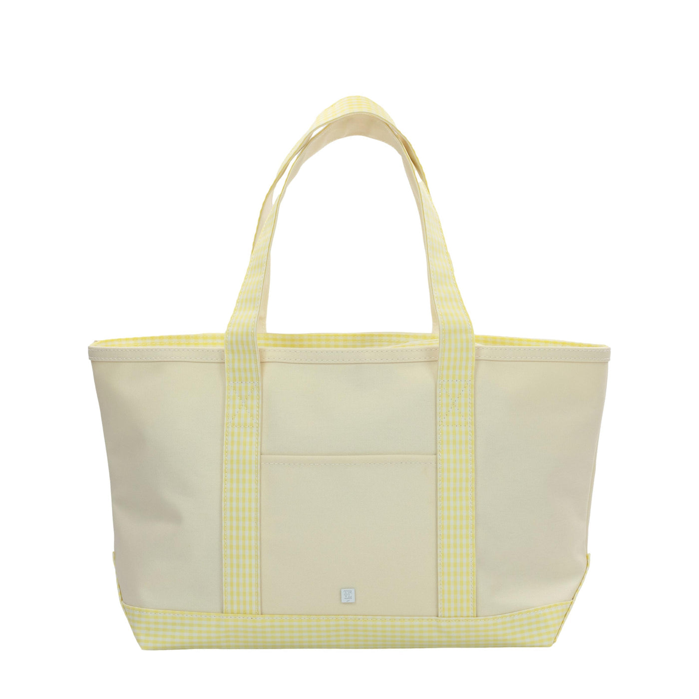 TRVL Medium Tote- Coated Canvas Buttercup Gingham