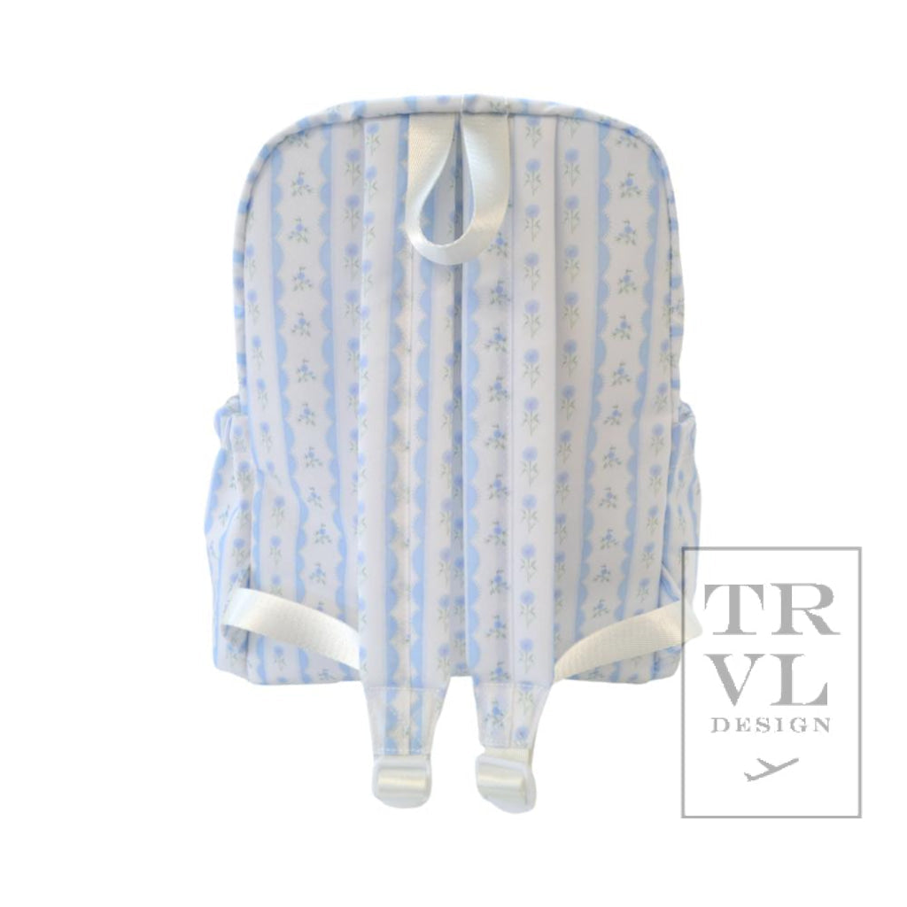 TRVL Backpacker- NEW Ribbon Blue Floral