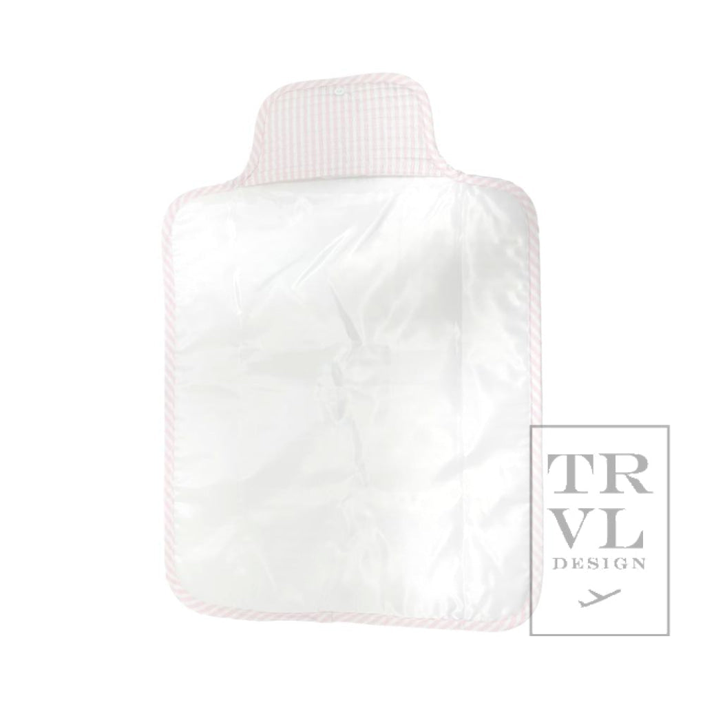 TRVL Quilted Changing Pad- Pimlico Stripe Pink
