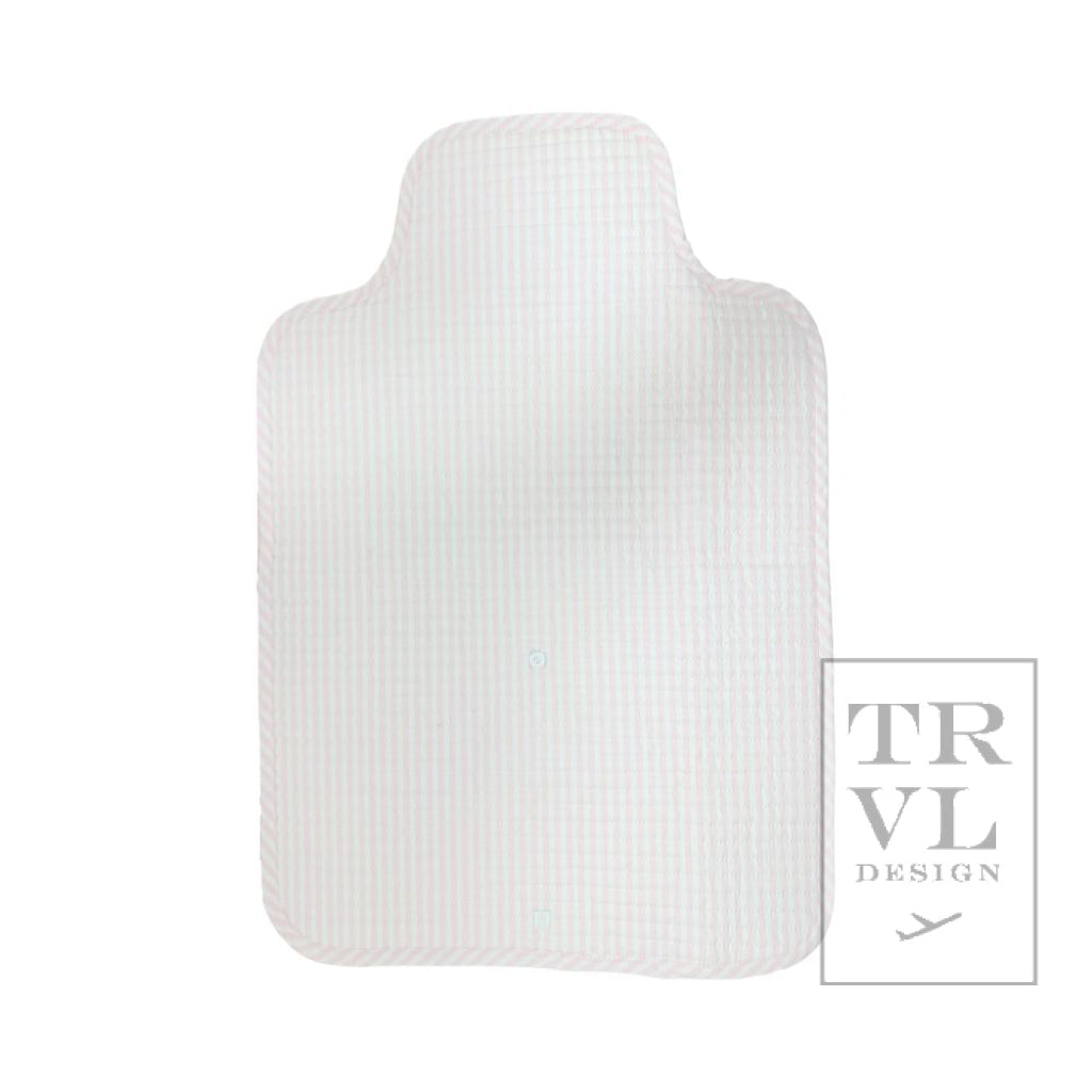 TRVL Quilted Changing Pad- Pimlico Stripe Pink