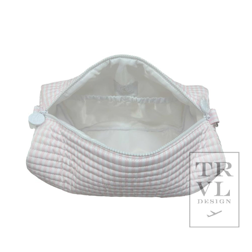 TRVL Quilted Stroller Bag- Pimlico Stripe Pink-