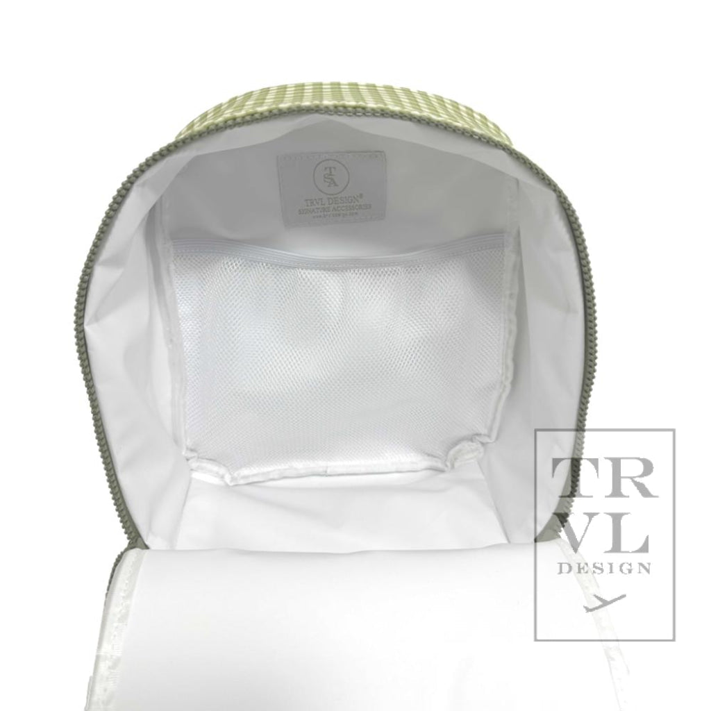 TRVL Lunch Bag- Rodeo Check Green Cactus
