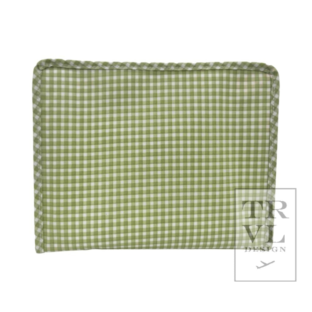 TRVL Roadie- Rodeo Check Green Cactus