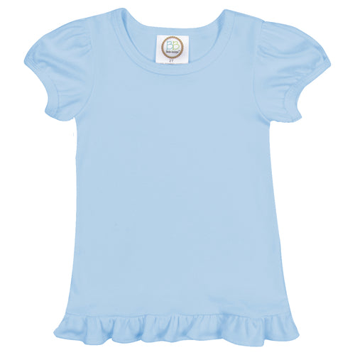 Girls Short Sleeve Ruffle T-Shirt