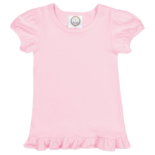 Girls Short Sleeve Ruffle T-Shirt