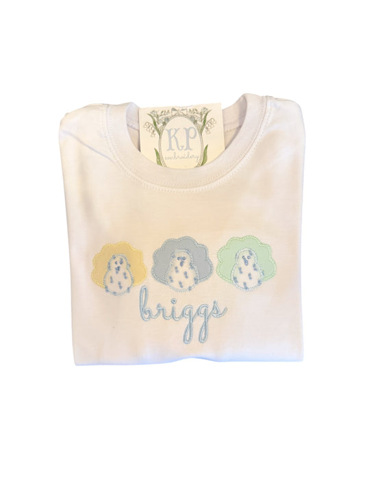 Boys Appliqué Turkey Trio Tshirt
