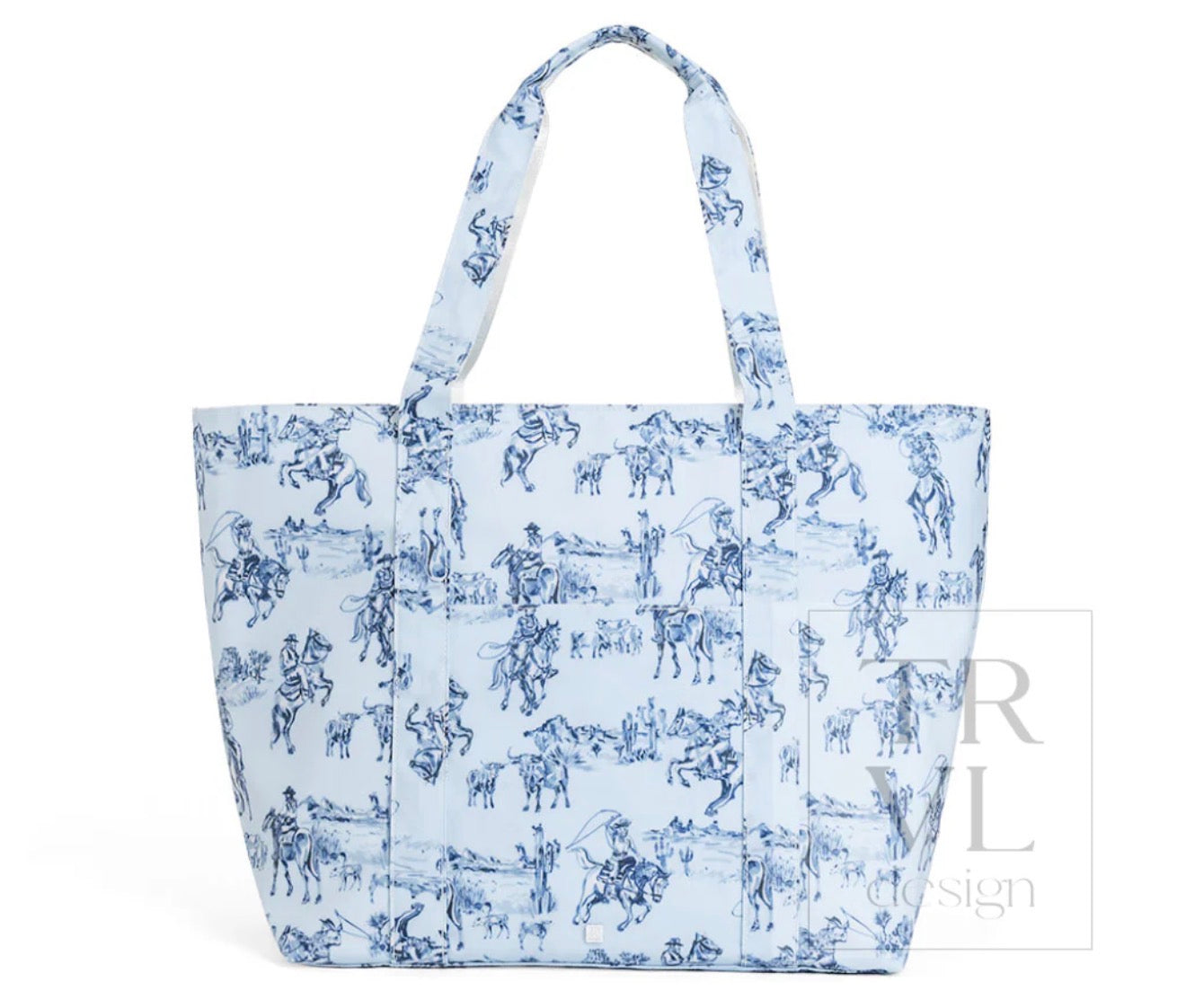 TRVL JUMBO TOTE - Cowboy toile