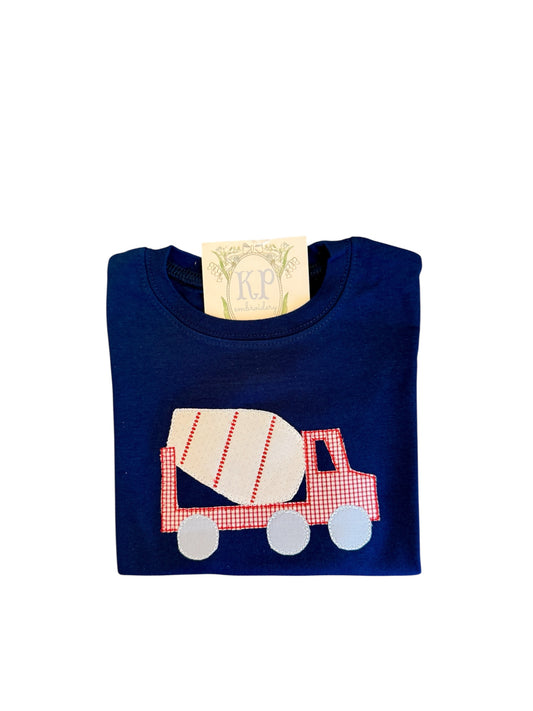 Cement Truck Appliqué Tshirt