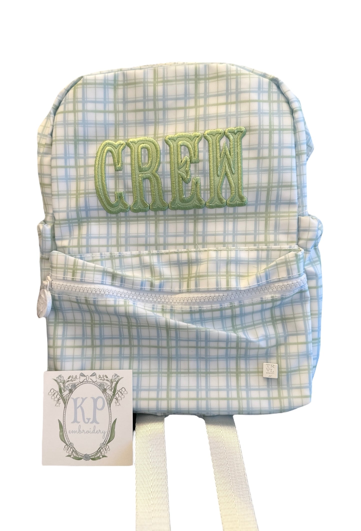TRVL Backpacker- Classic Plaid Green