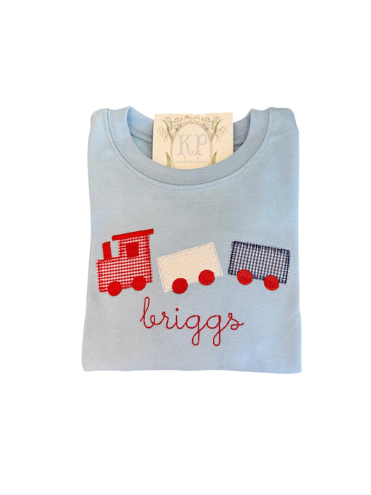 Train Appliqué Tshirt