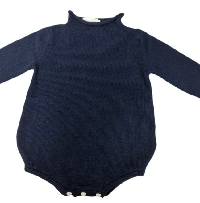 Rollneck Sweater Bubble- Navy *Preorder