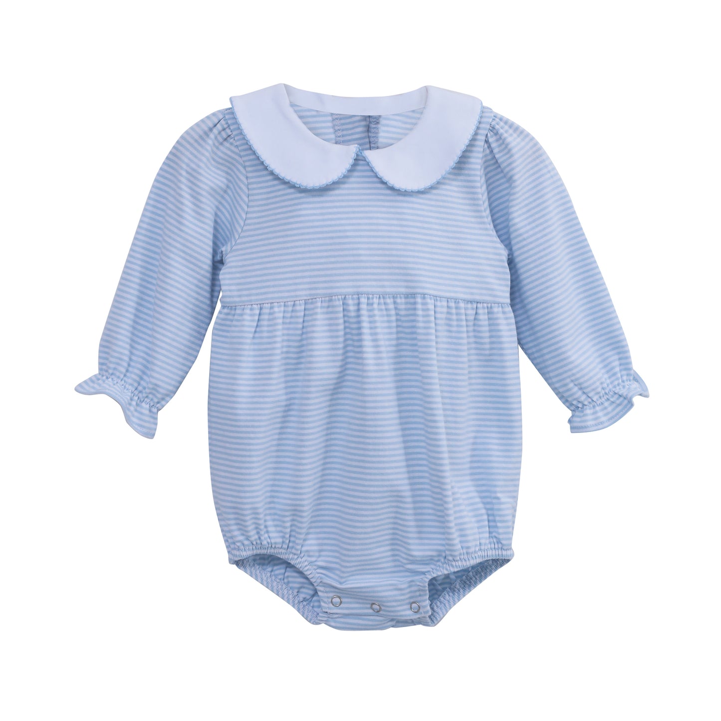 Charlotte LS Bubble-Light Blue Stripe