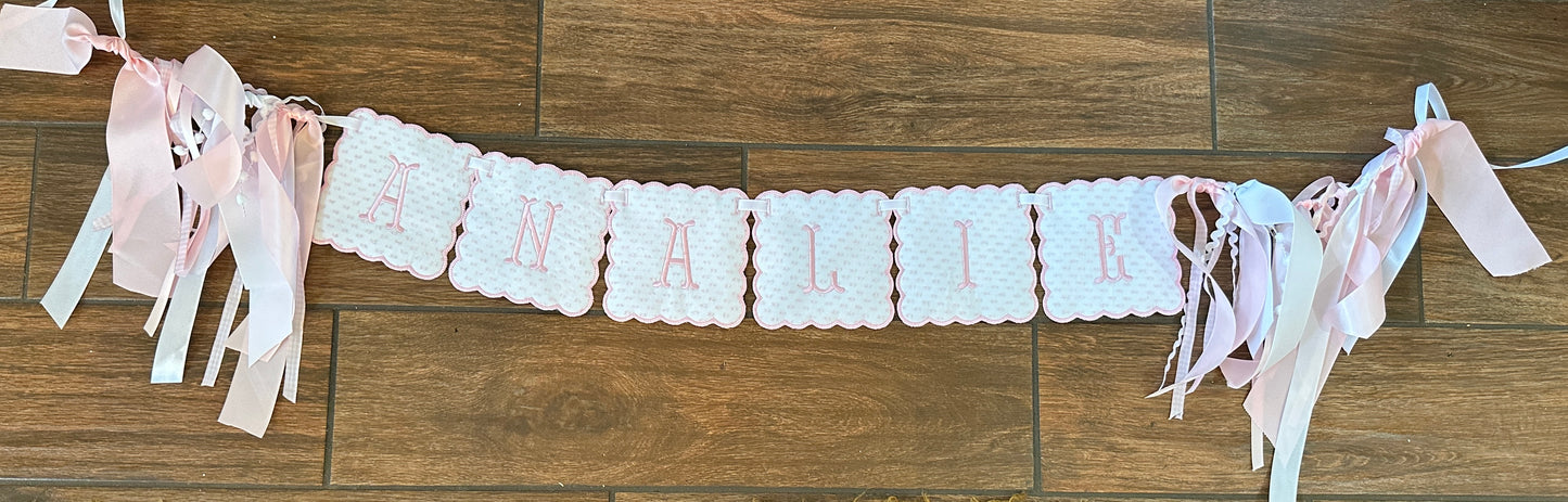 Scalloped Name Banner