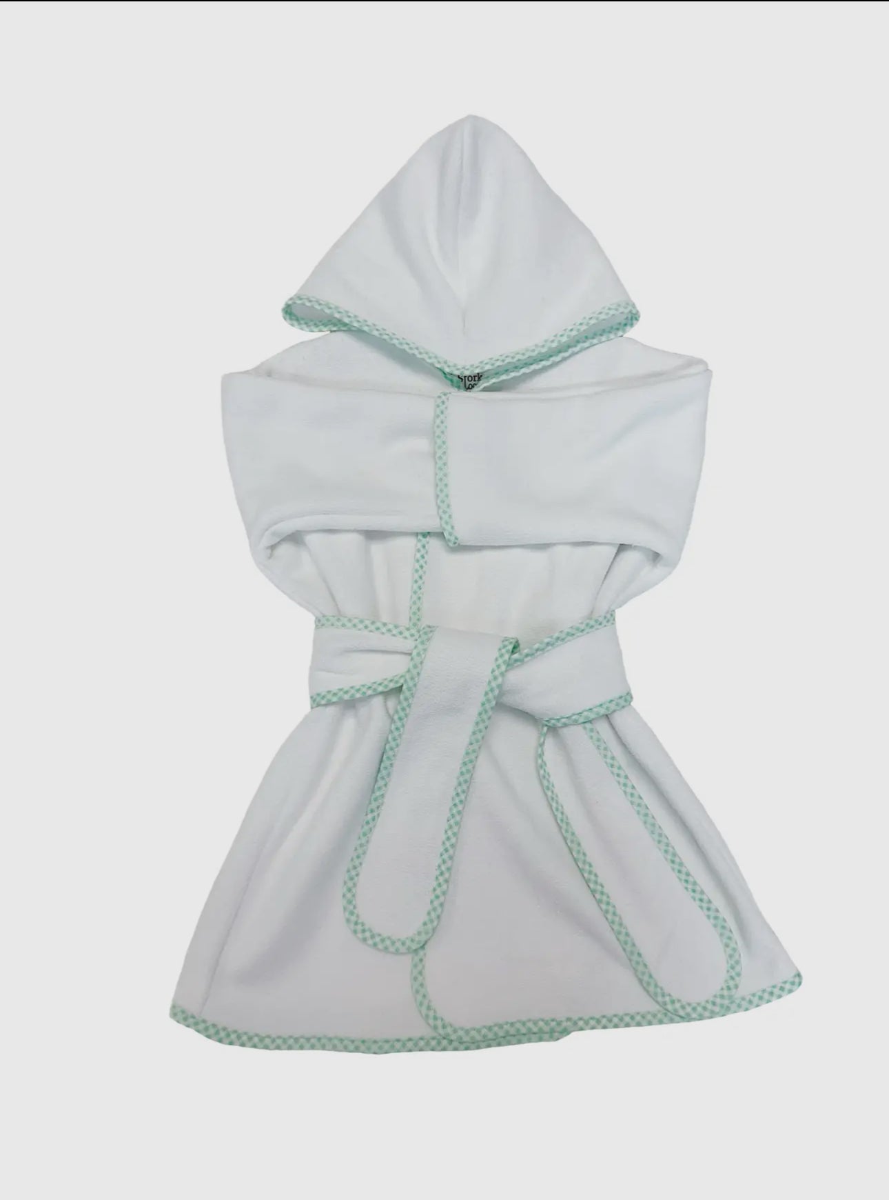 Mint Gingham Toddler Robe