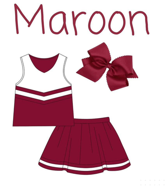 *Preorder Cheer Uniform- Maroon