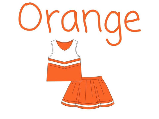 *Preorder Cheer Uniform- Orange