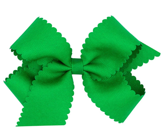*Preorder Kelly Green Scalloped Bow