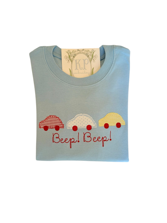 Car Trio Appliqué Tshirt