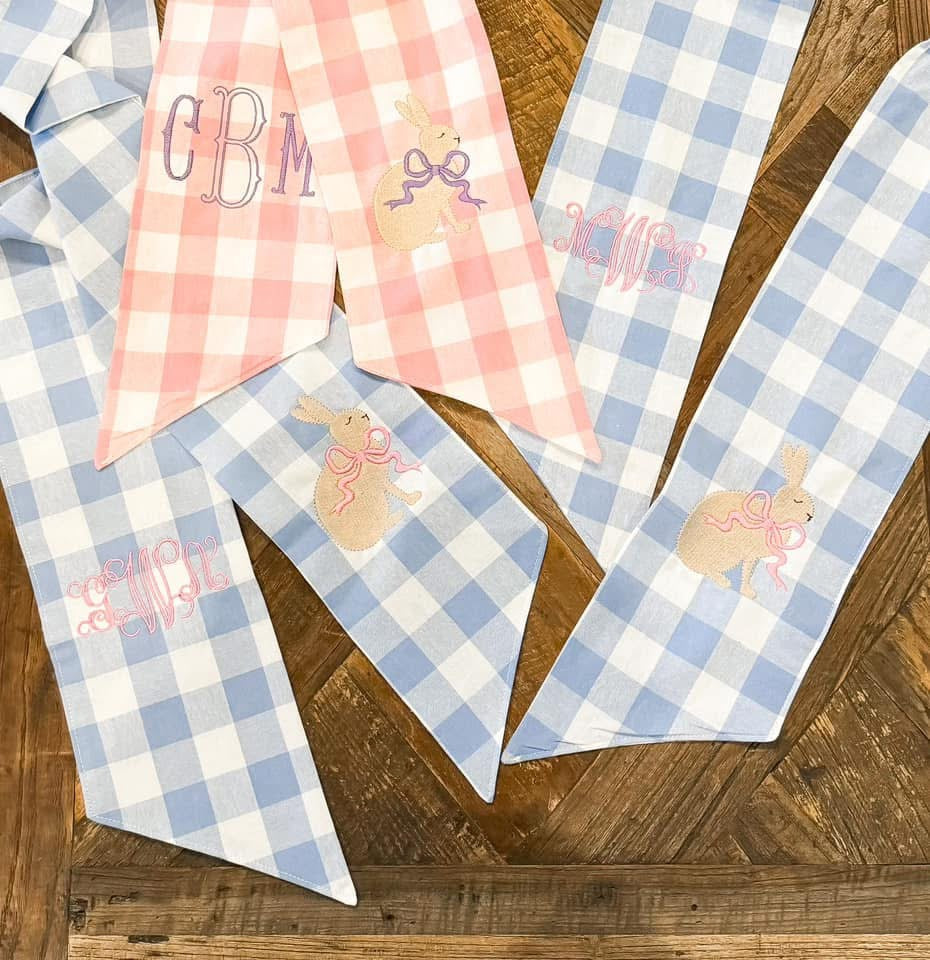 Preorder Gingham Easter Sash