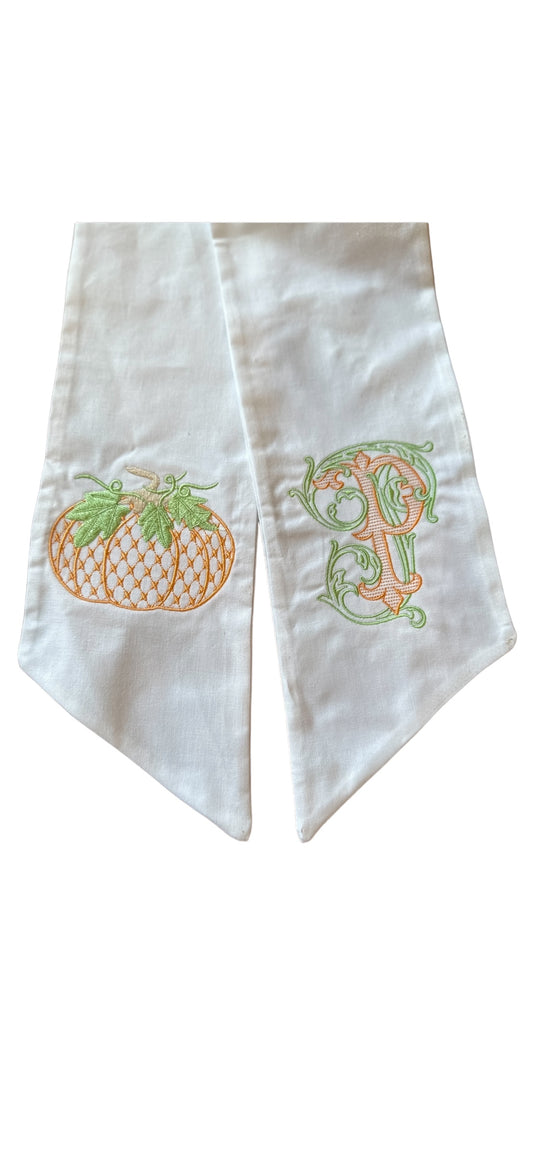 Pumpkin Wreath Sash