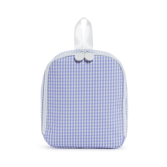 TRVL Lunch Bag- Lilac Gingham