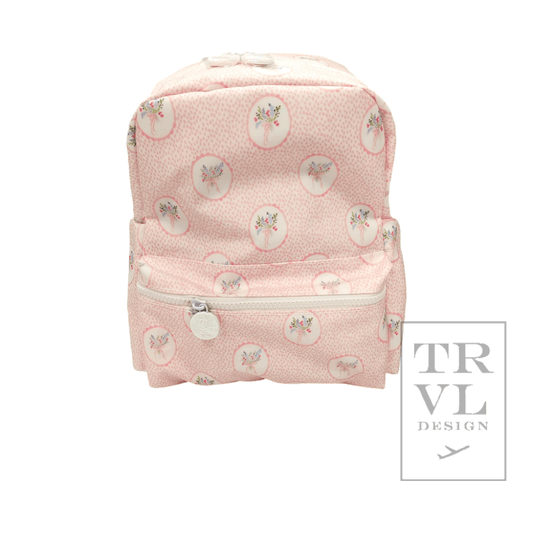 TRVL Mini Backer- Floral Medallion Pink