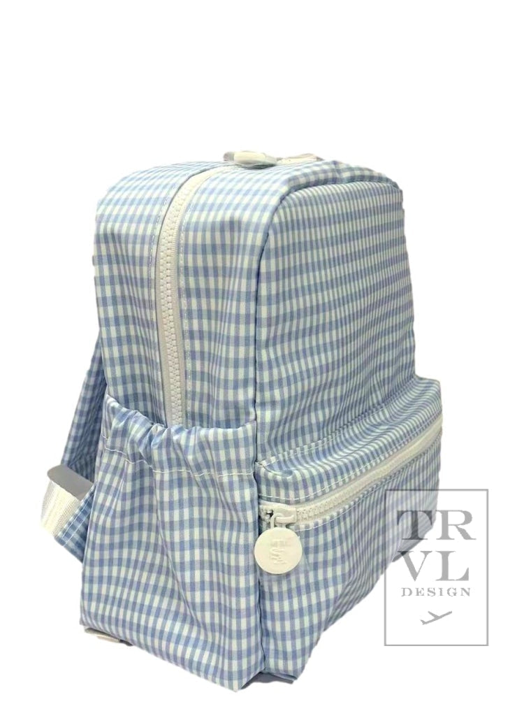 TRVL Mini Backer- Mist Gingham